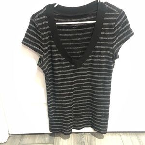Black stripe top